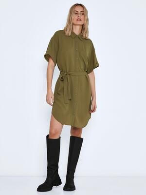 NMCLARA S/S SHIRT DRESS NOOS Burnt Olive