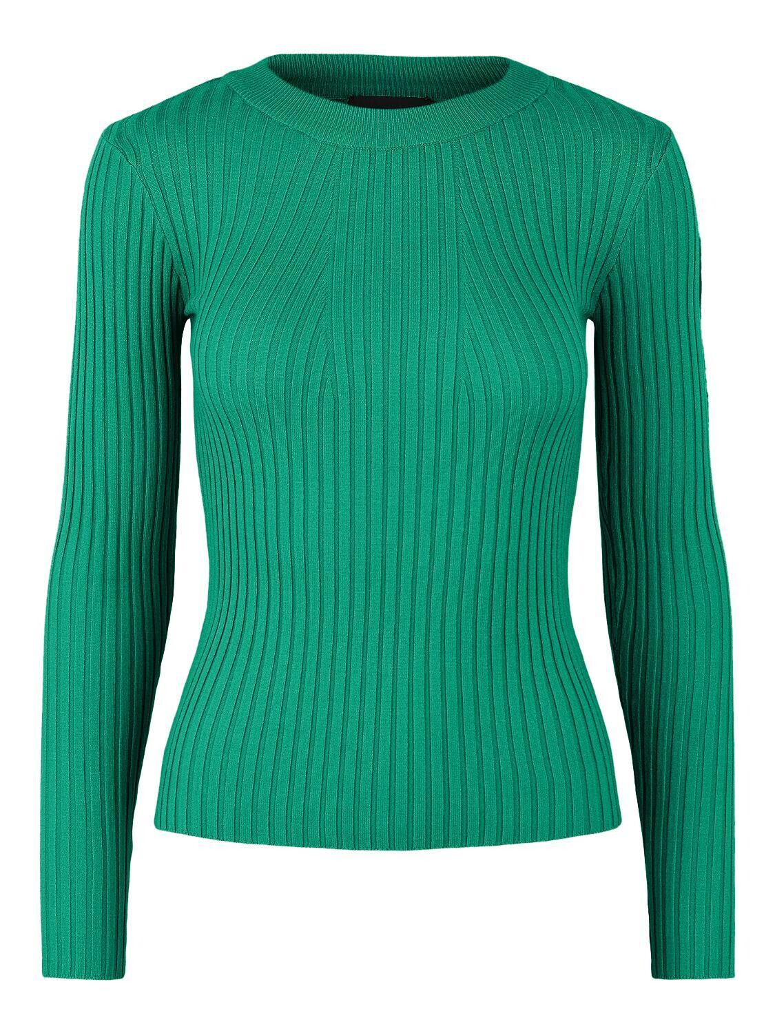 PCCRISTA LS O-NECK KNIT NOOS BC Parakeet