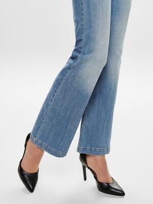 JDY Flared Jeans 'MOON' in Blauw Denim | ABOUT YOU
