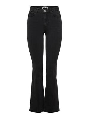 JDYNEWFLORA HW FLARED DG30 DNM NOOS Dark Grey Denim