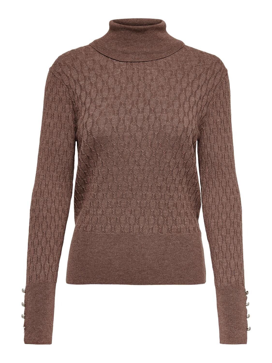 ONLLOVA L/S HIGHNECK PULLOVER KNT Argan Oil