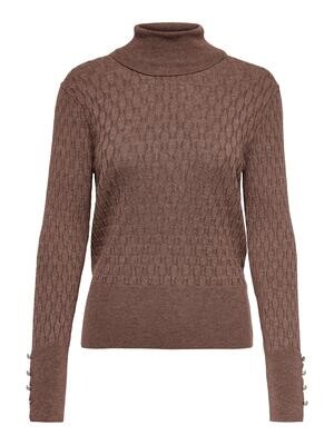 ONLLOVA L/S HIGHNECK PULLOVER KNT Argan Oil