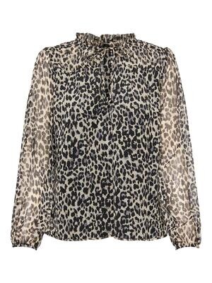 ONLDITSY L/S BLOUSE WVN NOOS Black/LEONORA