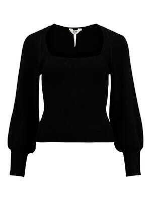 OBJAGNES L/S KNIT PULLOVER 124 .C Black