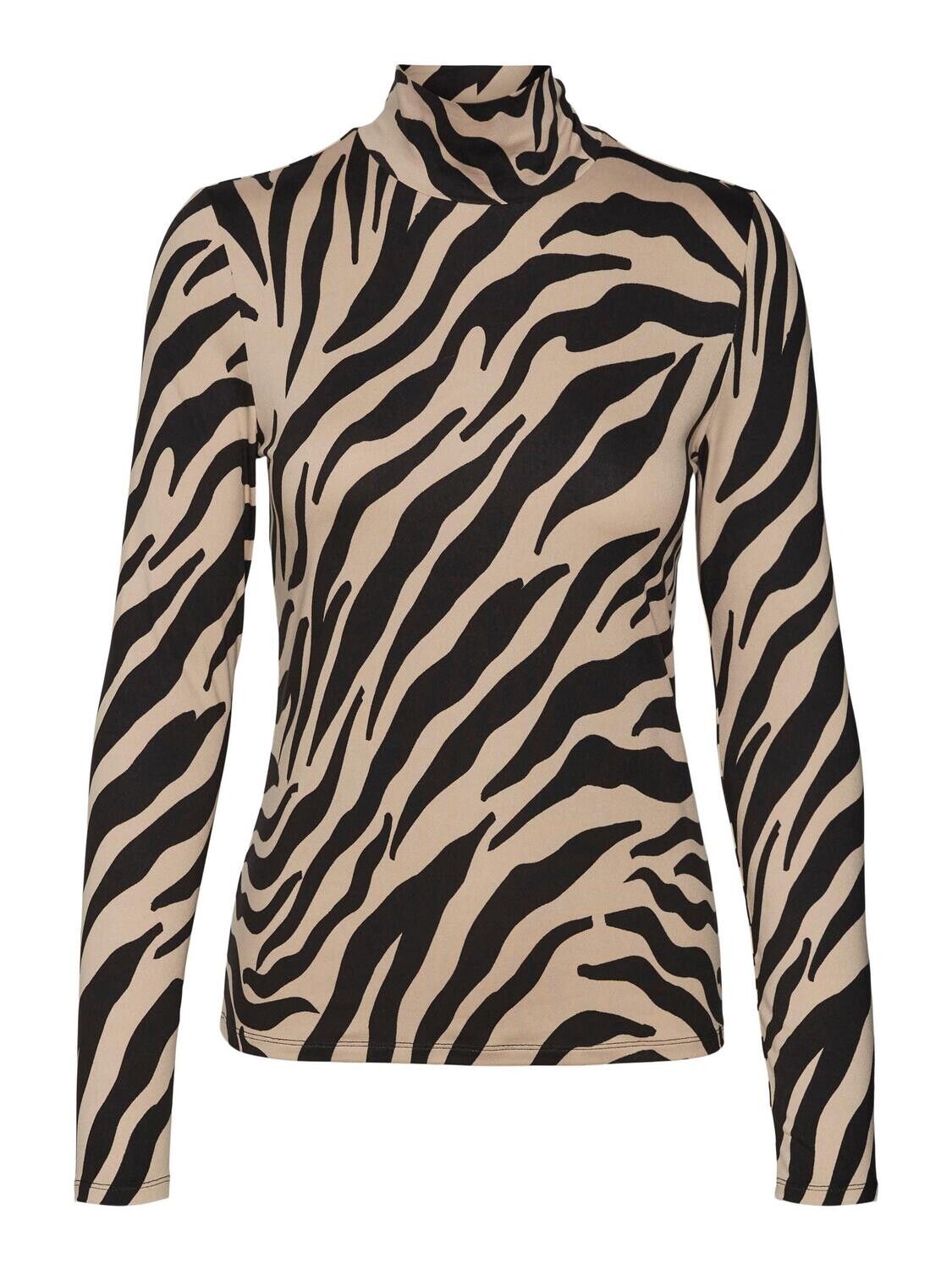 VMINA LS HIGHNECK TOP JRS BF Black-Irma