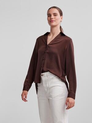 PCMINA LS SHIRT Chicory Coffee