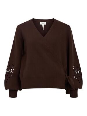 OBJREYNARD L/S KNIT WRAP CARDIGAN 124 .C Java