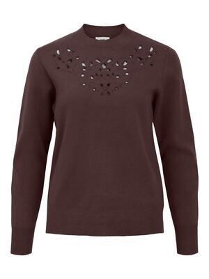 OBJREYNARD L/S HIGH KNIT PULLOVER 124 .C Java