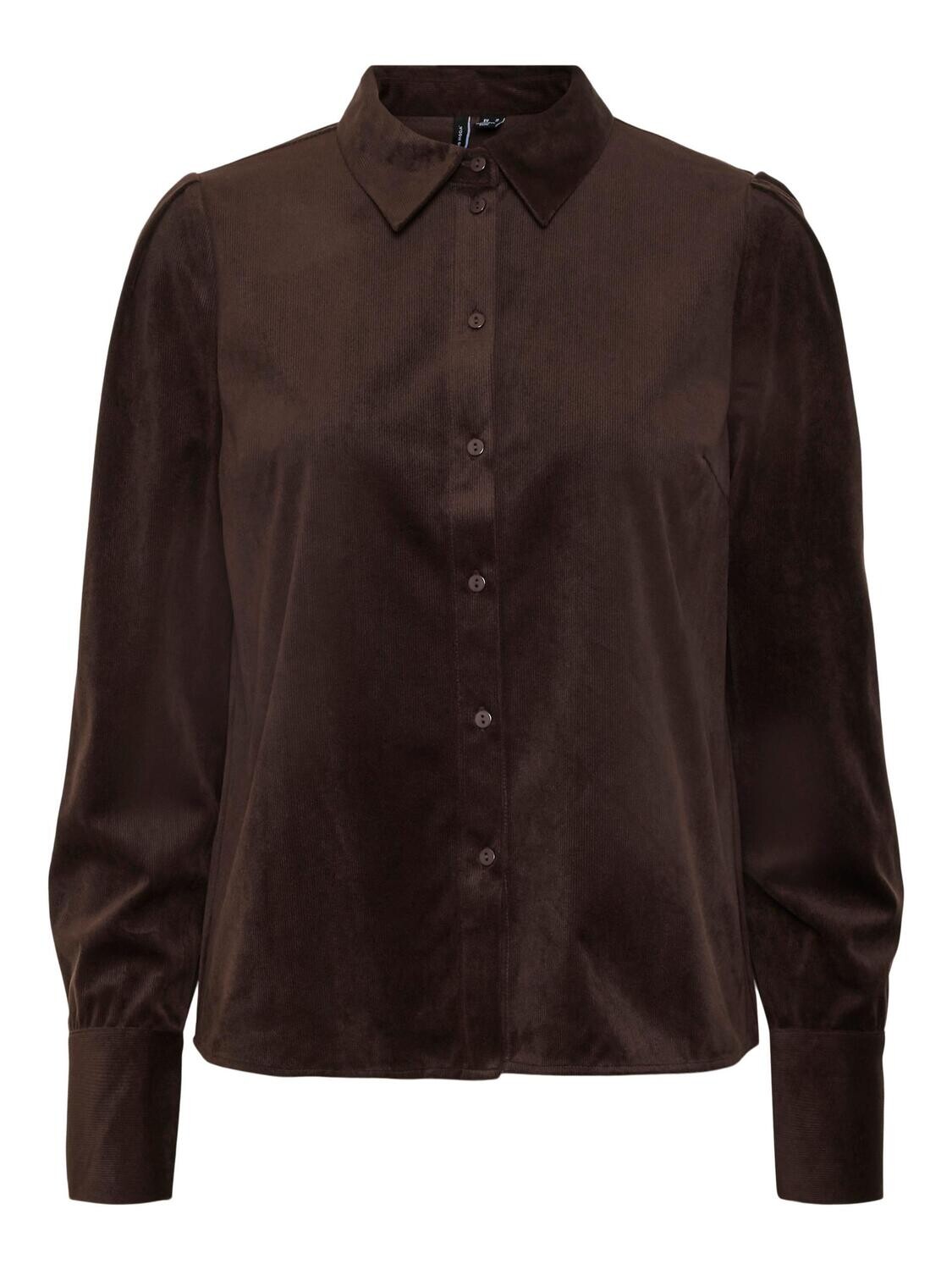 VMIDA LS CORDUROY SHIRT WVN Coffee Bean