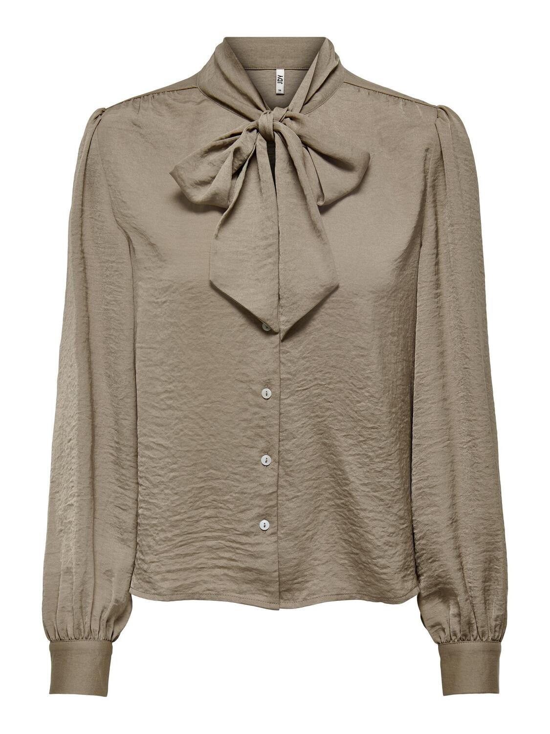 JDYMARNIA L/S BOW TOP WVN Walnut
