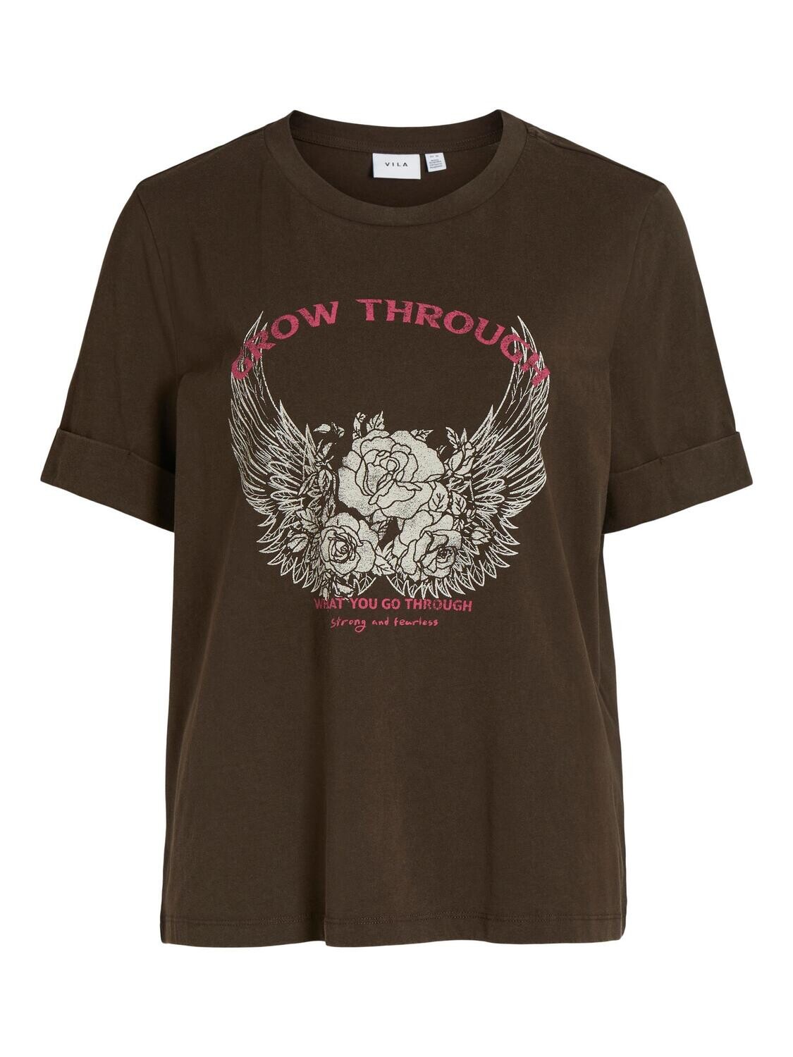 VIDAWN FOLD UP S/S T-SHIRT/SU Demitasse/GROW THROU