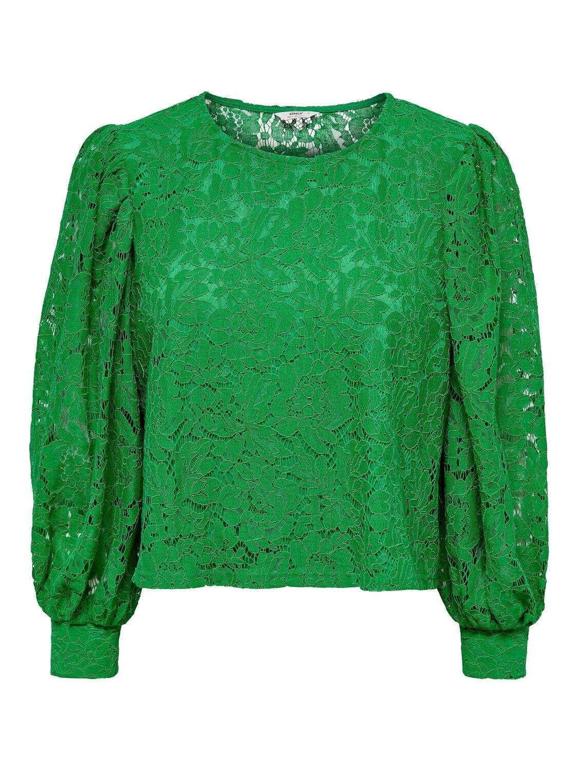 ONLYRSA 78 LACE TOP WVN Green Bee