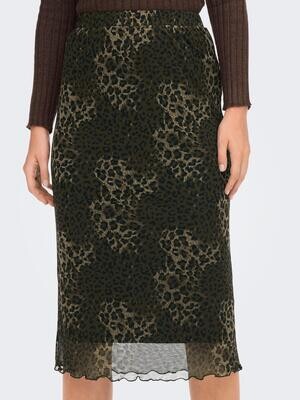 JDYELSA MESH SKIRT JRS Chocolate Brown/LEO