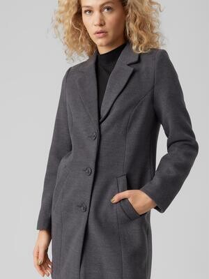 VMCALACINDY AW22 COAT GA BOOS Dark Grey Melange