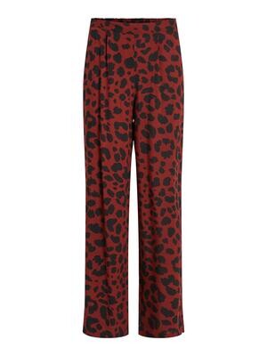 VIEVA AYA HW STRAIGHT PANTS/KA/PTT Fired Brick-BLACK LEO