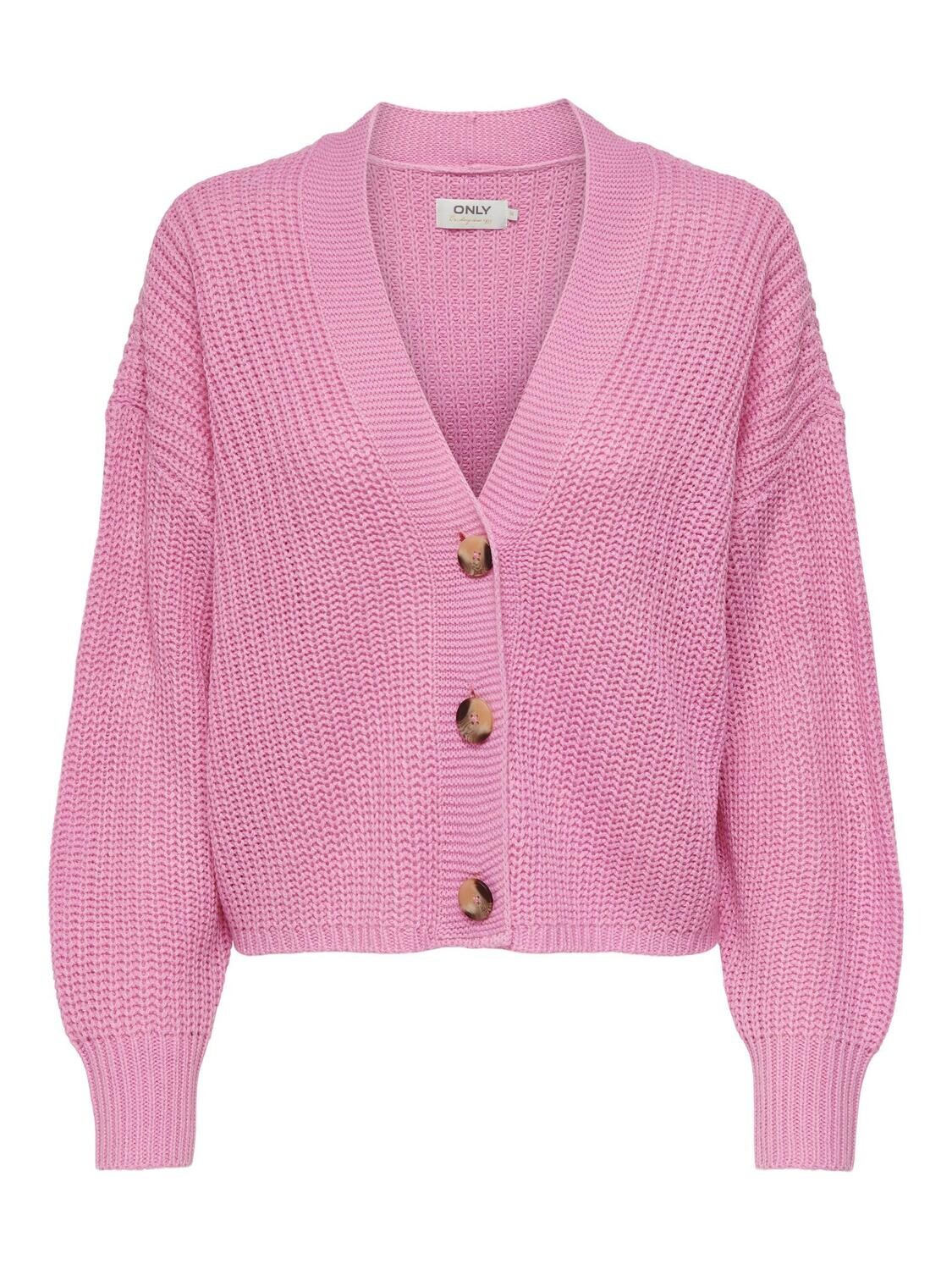 ONLCAROL NICE L/S CARDIGAN KNT NOOS Begonia Pink