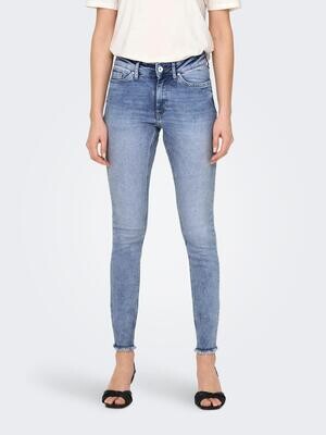 ONLBLUSH MID SK ANK RAW DNM REA694 NOOS Medium Blue Denim