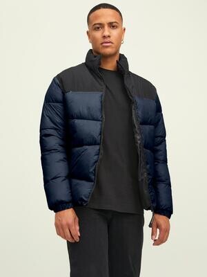 JJCHILI PUFFER COLLAR SN Navy Blazer-BLOCKING