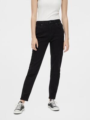 PCLEAH MOM HW ANK RINSE BLACK NOOS BC Black Denim