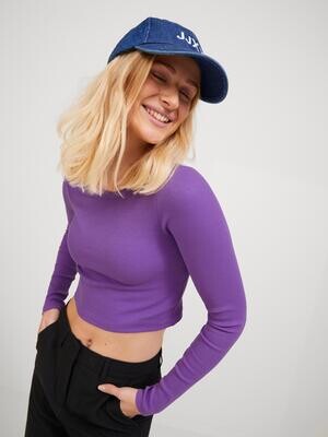 JXFELINE STR LS RIB TEE JRS NOOS Royal Lilac