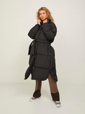 JXARELY NOTE LONG PUFFER JACKET SN Black