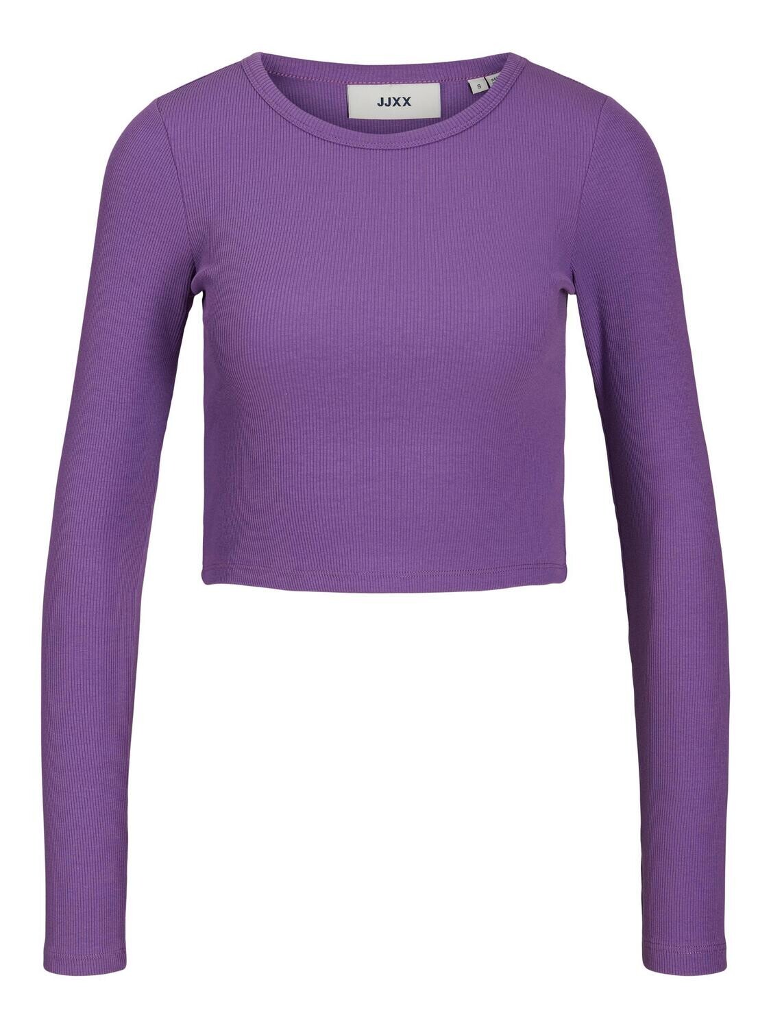 JXFELINE STR LS RIB TEE JRS NOOS Royal Lilac