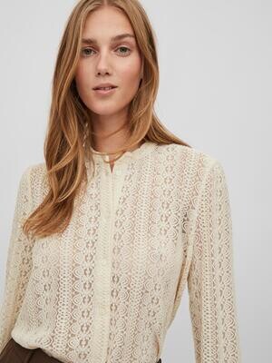 VICHIKKA LACE L/S SHIRT- NOOS Birch
