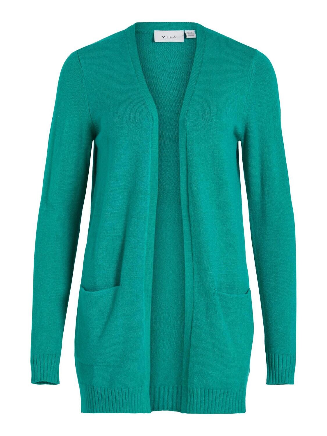 VIRIL OPEN L/S KNIT CARDIGAN - NOOS Alhambra-DARK MELANGE