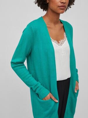 VIRIL OPEN L/S KNIT CARDIGAN - NOOS Alhambra-DARK MELANGE
