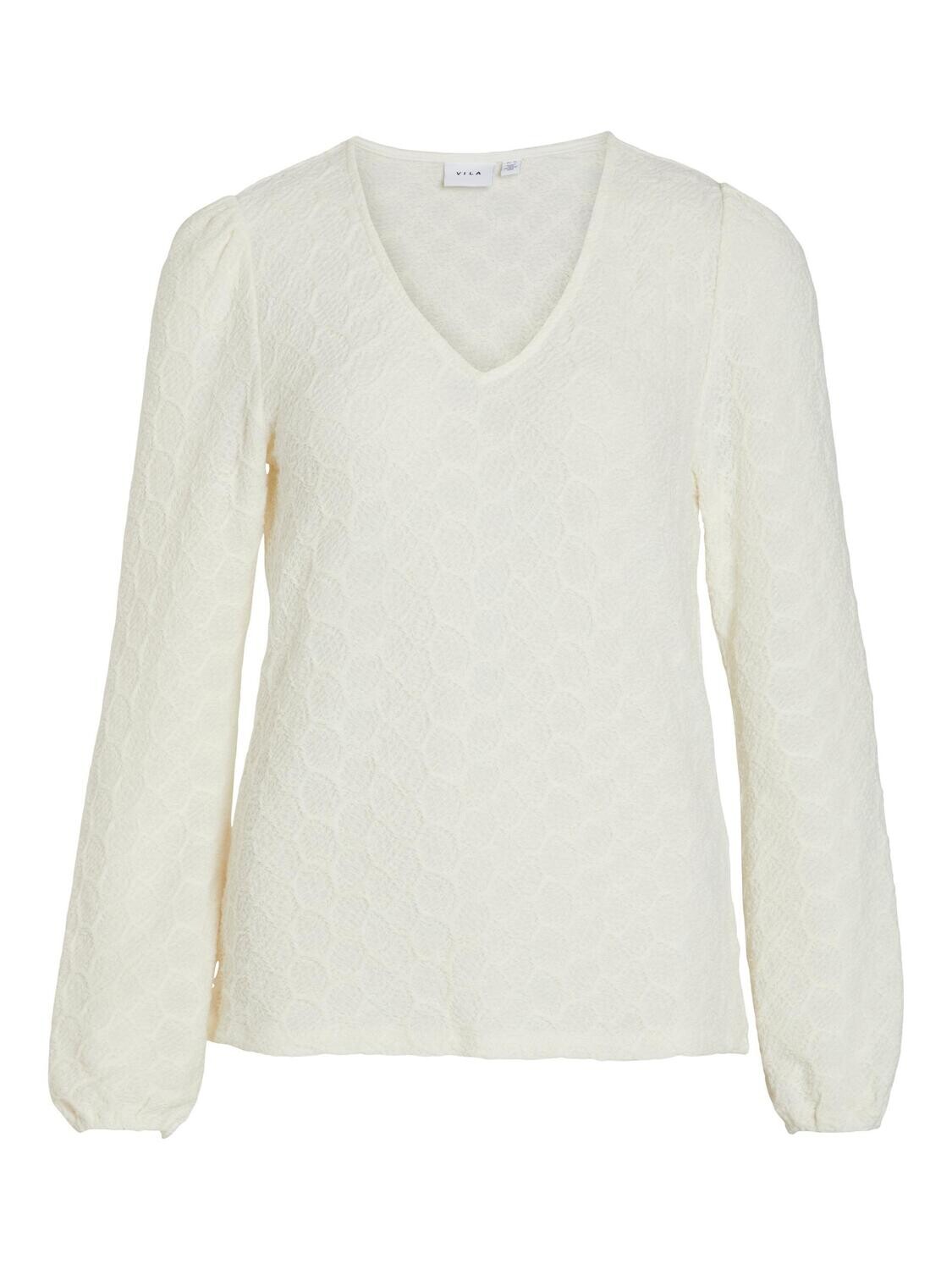 VIHANAN V-NECK L/S TOP Birch