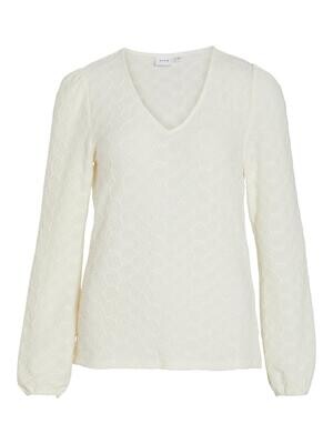 VIHANAN V-NECK L/S TOP Birch