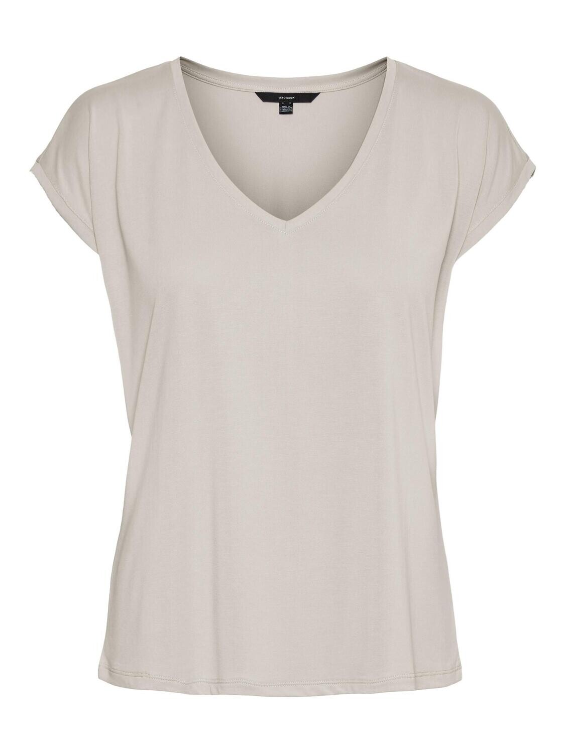 VMFILLI SS V-NECK TEE GA NOOS Silver Lining