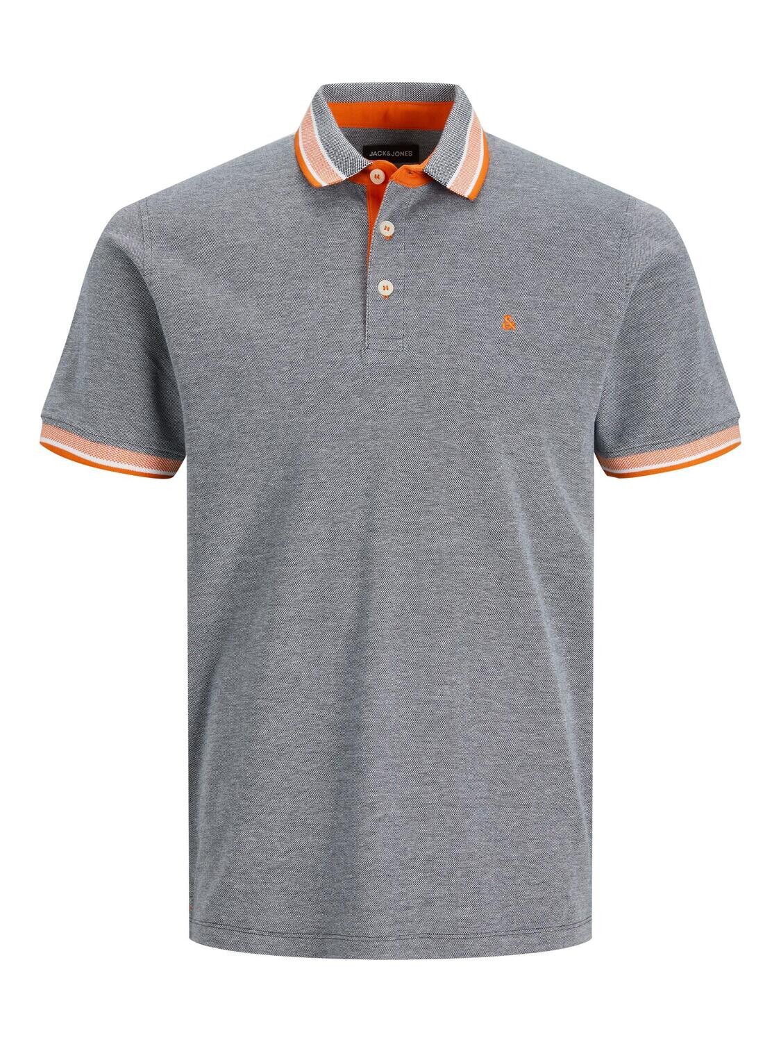 JJEPAULOS POLO SS NOOS Navy Blazer/NEON