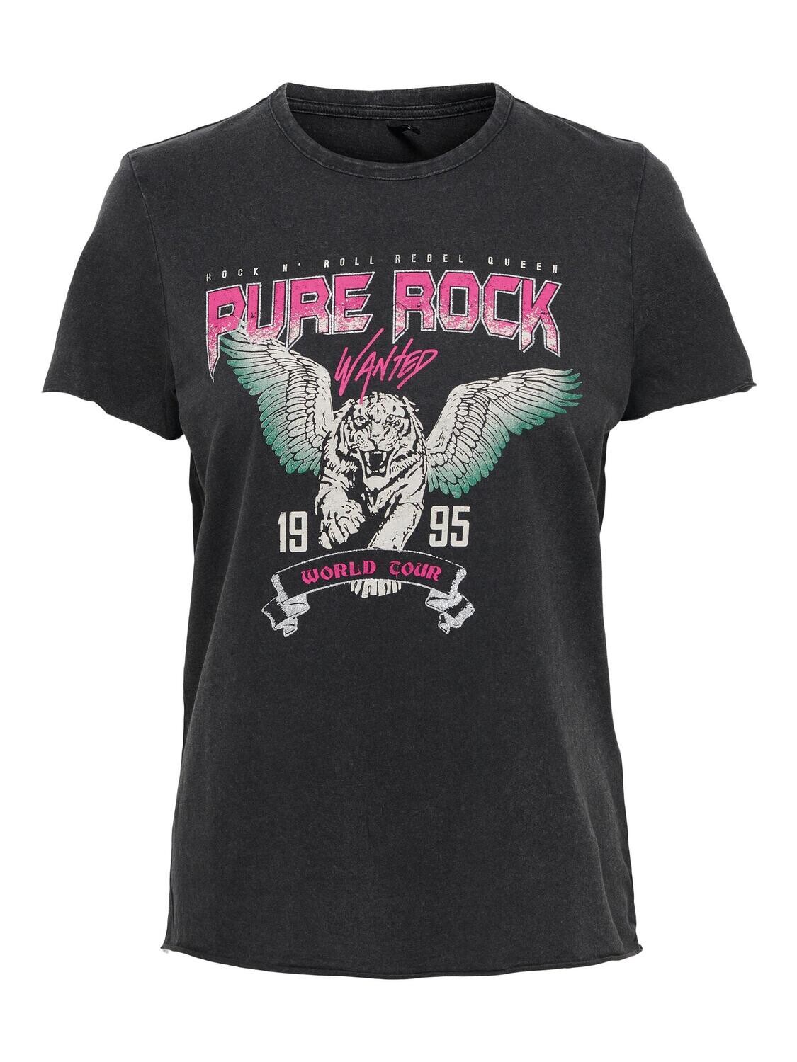 ONLLUCY REG S/S TOP JRS NOOS Black/Pure rock