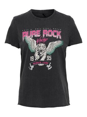 ONLLUCY REG S/S TOP JRS NOOS Black/Pure rock