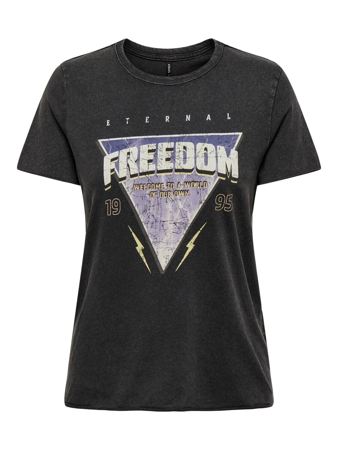 ONLLUCY REG S/S TOP JRS NOOS Black/Freedom