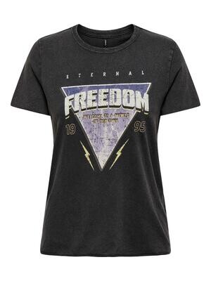 ONLLUCY REG S/S TOP JRS NOOS Black/Freedom