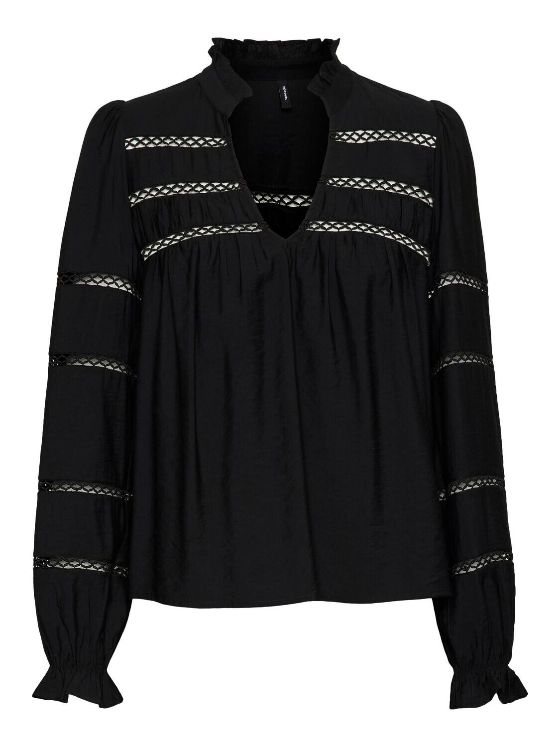 VMCAT L/S LACE MIDI TOP EXP Black