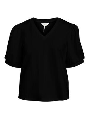OBJCAROLINE S/S TOP NOOS Black