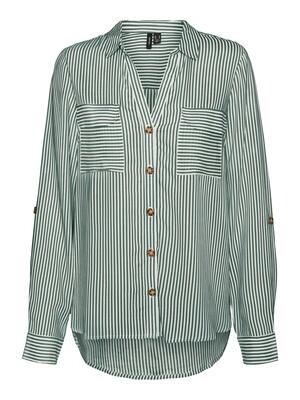VMBUMPY L/S SHIRT NEW WVN NOOS Laurel Wreath-SNOW WHITE