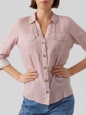 VMBUMPY L/S SHIRT NEW WVN NOOS Snow White-NOSTALGIA ROSE