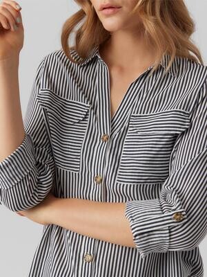 VMBUMPY L/S SHIRT NEW WVN NOOS Snow White/INDIA INK