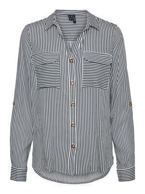 VMBUMPY L/S SHIRT NEW WVN NOOS Snow White/INDIA INK
