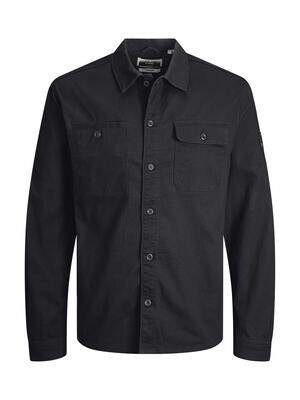 JCOBEN CLASSIC STRETCH OVERSHIRT LS NOOS Black