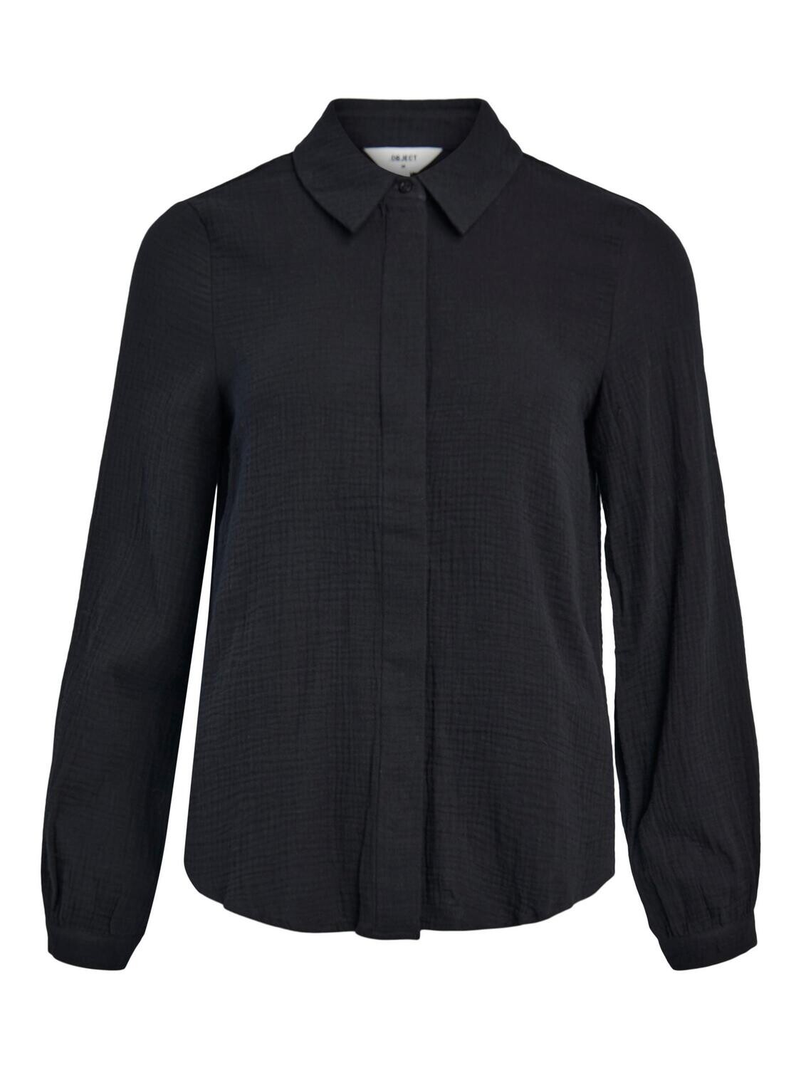 OBJCARINA L/S SHIRT 125 Black