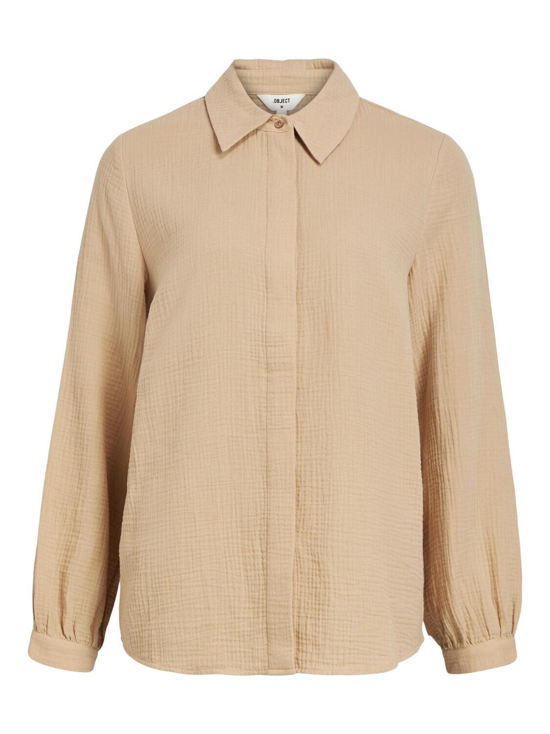 OBJCARINA L/S SHIRT 125 Humus
