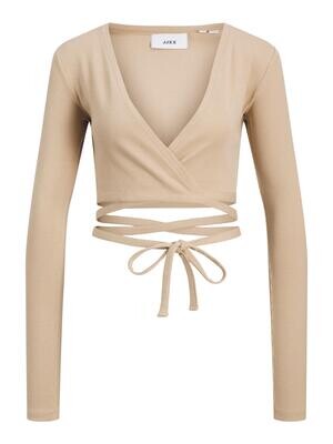 JXFRANCES STR LS WRAP RIB TOP JRS Incense