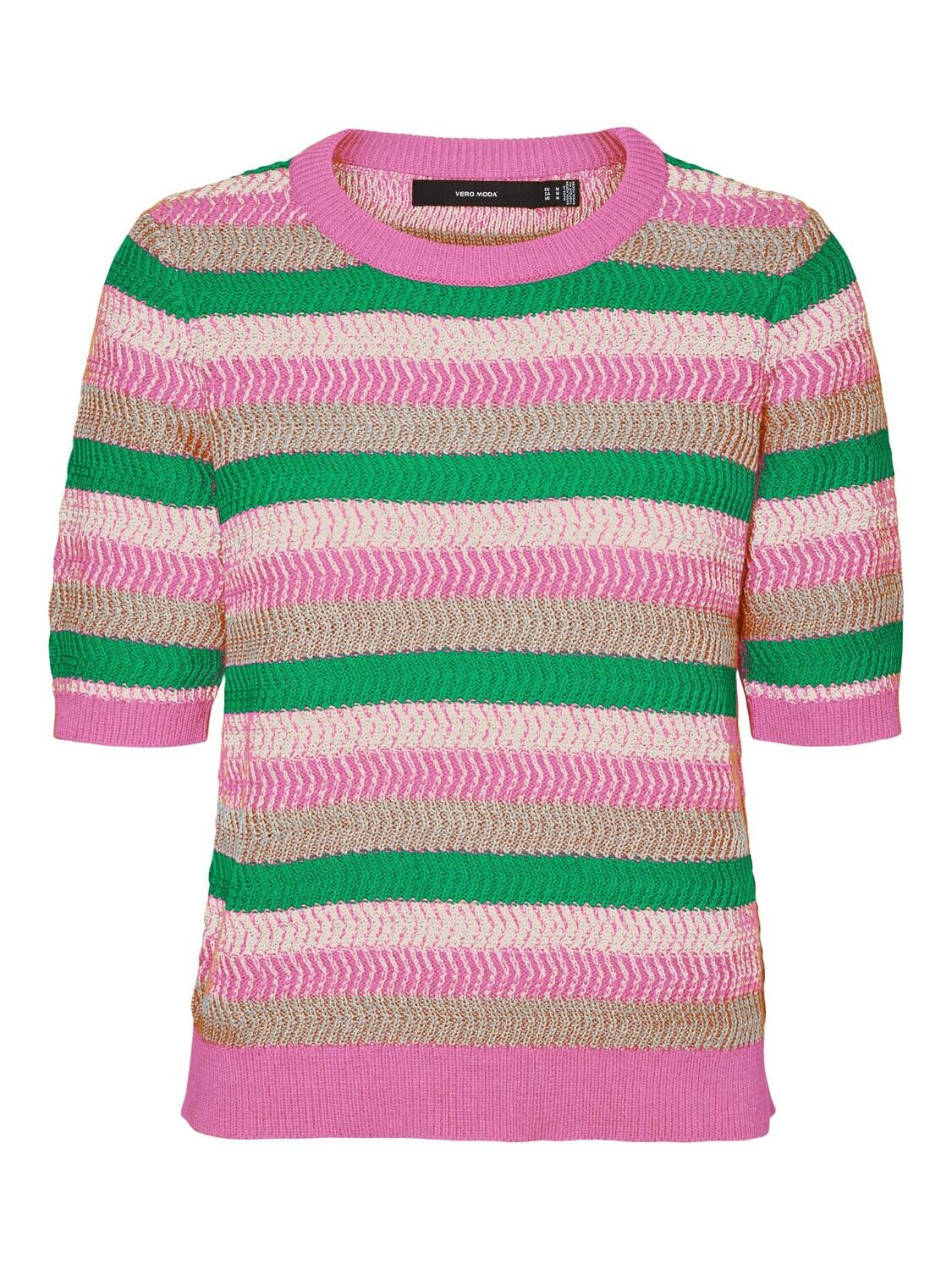 VMMIAMI 2/4 O-NECK PULLOVER BOO Cyclamen-W BIRCH BRIGHT GREEN