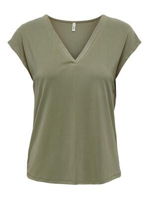ONLFREE S/S MODAL STITCH TOP JRS Aloe