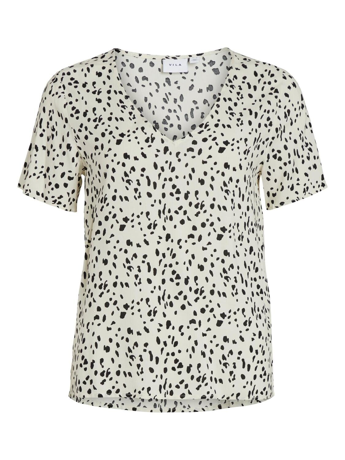 VIPAYA V-NECK S/S TOP/SU - NOOS Birch-DOLMA